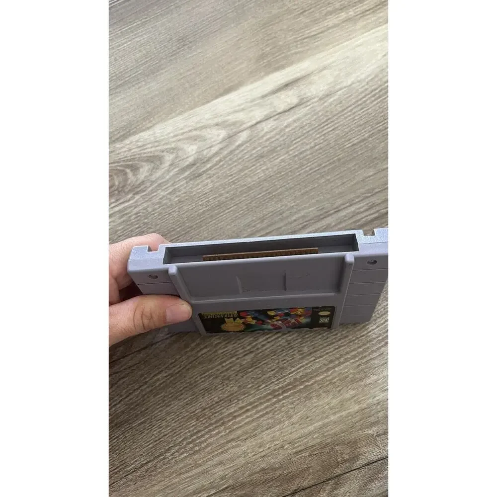 Tetris 2 SNES Cartridge Only Tested & Cleaned Sticker Damage 1994